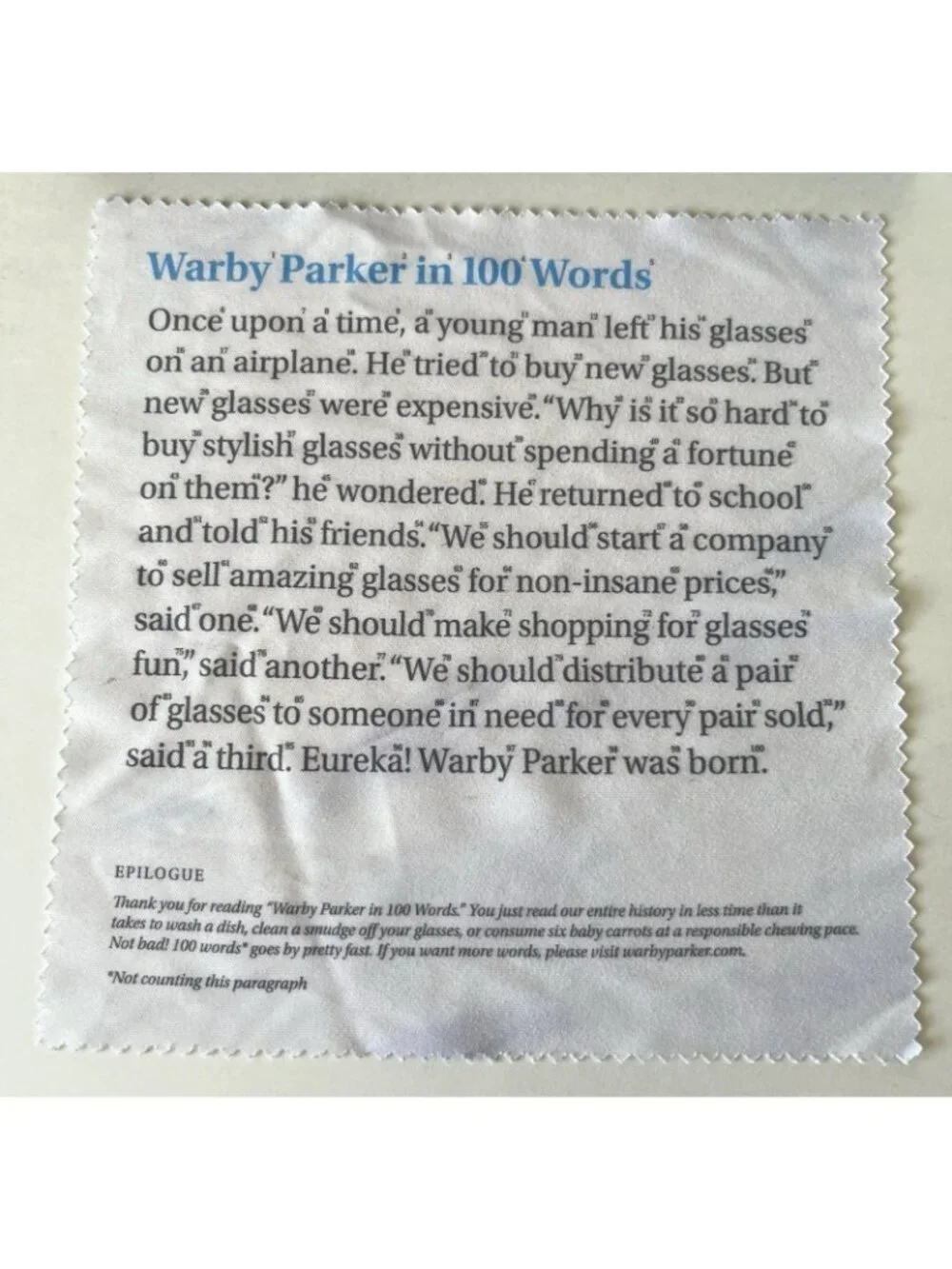 Warby Parker Eyeglass Case Navy Blue Eyeglasses Hard Case Replacement and Cloth
